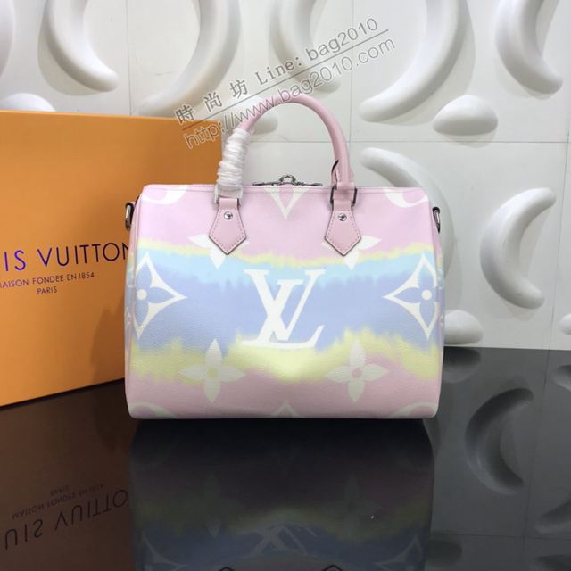 LV包 lv新顏色女包 M45123 LV Escale系列 Speedy Bandoulière30手袋 LV手提袋  ydh3499